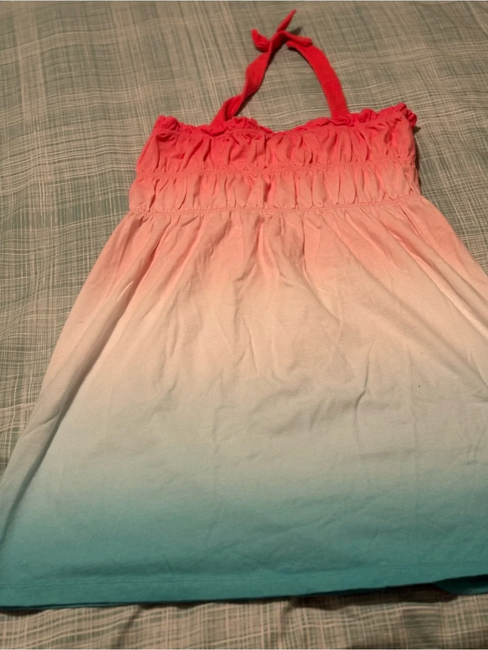 Gymboree Pink to Coral Ombre Halter Dress